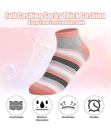 Buy Multi-Colored Women's Sneakers Socks - 10 Pairs Cotton Short Sports Socks for Ultimate Comfort | International Shipping - Buy Online on GoSupps.com