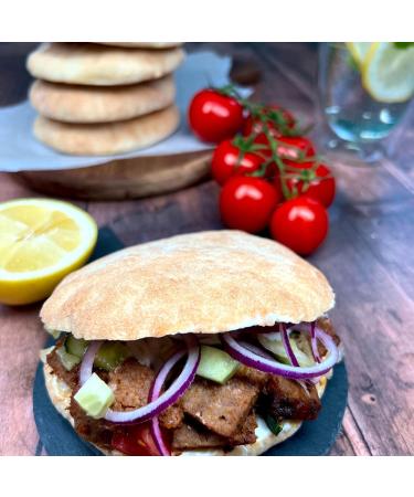 Locawo High Protein Low Carb Pita Bread | Vegan Doner Bread | Protein-Packed Full Wheat Taste for a Healthy Diet - Buy Online on GoSupps.com