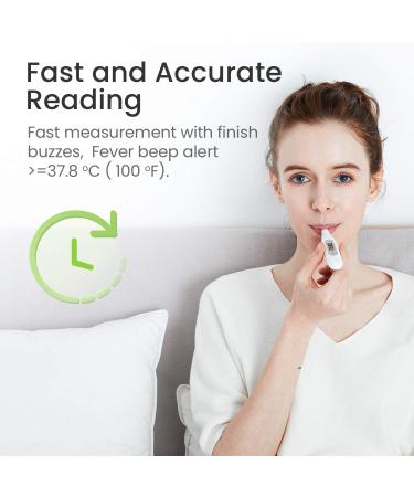 LAEEKCKC Femometer Digital Thermometers Oral Thermometer Adults Kids Babies Accurate Switchable Body Temperature Thermometer (grey) - Buy Online on GoSupps.com