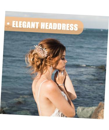 Angoily Prom Hair Accessories Crystal Hair Charms Bridal Hair Comb Wedding Hair Accessories Pearl Hair Accessories Crystal Hair Comb Tiara Rose Gold European and American Bridesmaid - Buy Online on GoSupps.com