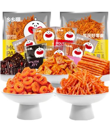 latiao latioa chinese snacks spicy strip combination spicy strips spicy snack combination spicy noodles chinese snacks asian snacks 18gx 5 packs - Buy Online on GoSupps.com