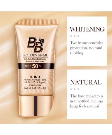 Daily Protection BB Cream BB Cr me Anti- ge Cr me Nude Avec Cr mes Teint e Pour Prot ger Sublimer Et Hydrater La Peau Peaux Sensibles Et Peaux Grasses 40 G(couleur Naturelle) - Buy Online on GoSupps.com