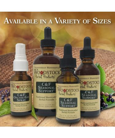 Woodstock Herbal Products C & F Seasonal Support 1oz - Natural Immune Support - Buy Online on GoSupps.com