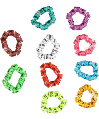 FRCOLOR 400 Pcs Pigeon Foot Ring Pets Racing Pigeon Ankle Bands Poultry Distinguish Marker Pigeon Racing 1.1x0.8cmx4pcs Random Colorx4pcs - Buy Online on GoSupps.com