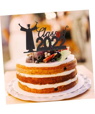 Cabilock 13pcs decorations paper cup props Glitter Cake Decoration dessert toppers cake congrats food toothpick toothpick card stock graduation season Insert card graduation cupcake picks - Buy Online on GoSupps.com