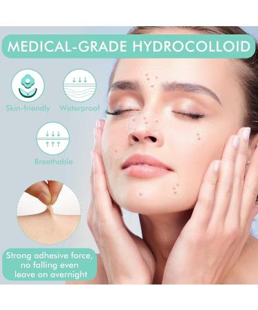 Mandabloom Acne Patch with Tea Tree & Calendula Oil | 104 Dot & Nose/T-Zone Patches | Acne Absorbing Cover for Face, Chin, Body - Buy Online on GoSupps.com