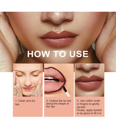 Removable Waterproof Lip Liner Pencil | Long-Lasting Wine Red Contour for Flawless Make-Up - Buy Online on GoSupps.com