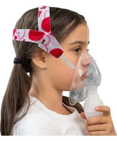 Shop No-Slip Nebulizer Mask Head Strap for Kids - Adjustable & Comfortable Nebulizer Mask Strap Holder for Cool Mist (Heart Design) - International Shipping Available - Buy Online on GoSupps.com