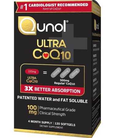 Convergence Ultra CoQ10 Softgels (120 Count) | 3X Better Absorption Antioxidant for Heart Health | 100mg Natural Coenzyme Q10 Supplement - Buy Online on GoSupps.com
