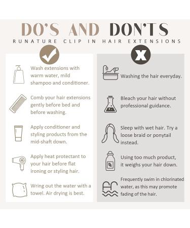 Runature Real Hair Extensions Clip-In Ash Blonde & Platinum Blonde - Seamless Remy Hair 35cm (14 inch) 50g 3 Pieces #18P60 - Buy Online on GoSupps.com