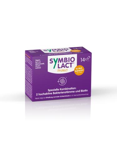 Symbiolact Protect: lactic acid bacteria and biotin for accompanying intake to antibiotics diarrhea probiotic for intestine and intestinal mucosa 14 sticks - Buy Online on GoSupps.com