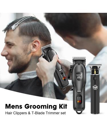 Professional Cordless Hair Clippers Set for Men - Rechargeable Barber Kit with LED Display | Best Gifts for Men - Buy Online on GoSupps.com