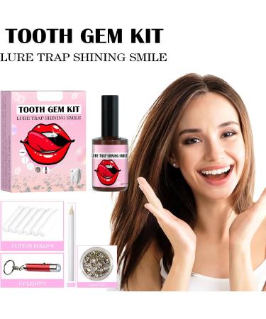 20PC Tooth Jewelry Set | Gemstone & Crystal Kit for Dental Decor | Handicraft Edelstein Starter Set with Glue & Light - Buy Online on GoSupps.com