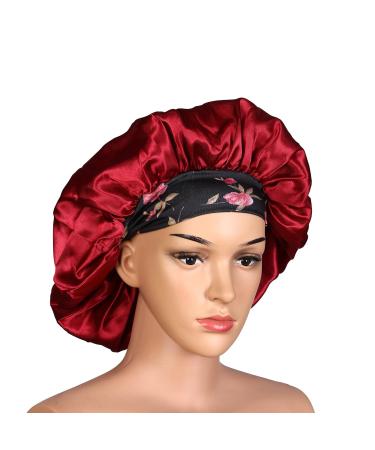 3 Pack Satin Hair Bonnets for Women - Adjustable Shower Caps for Sleep and Bathing - Buy Online on GoSupps.com