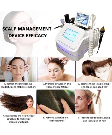 Hair and Skin Detector Hair Analyzer for Skin Diagnosis Digital Microscope Scalp Hair Follicle Detector with 7 Handles LCD Display  - Buy Online on GoSupps.com