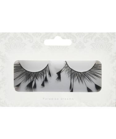 Baci Paradise Dreams Style No.608 Feather Eyelashes with Adhesive Included Black - Buy Online on GoSupps.com