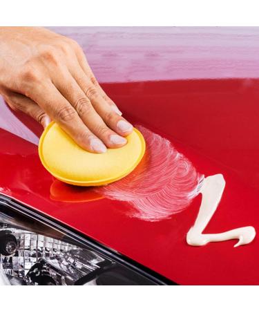 XROLAND Wax Foam Sponge 20Pcs Car Round Waxing Polish Wax Foam Sponge Applicator Pads 10Cm Cleaning Sponge Clean Washer Washing Tool Car Clean - Buy Online on GoSupps.com
