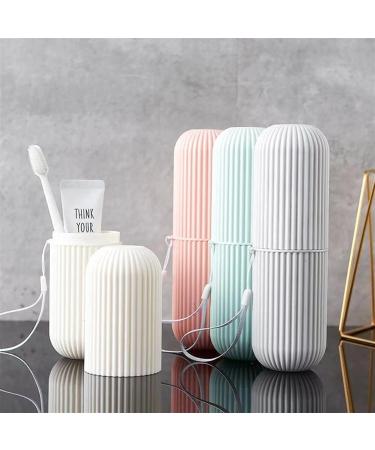 Portable Travel Toothbrush Cup & Toothpaste Holder - Digjobk Green Organizer for Bathroom & Outdoor Use - Buy Online on GoSupps.com