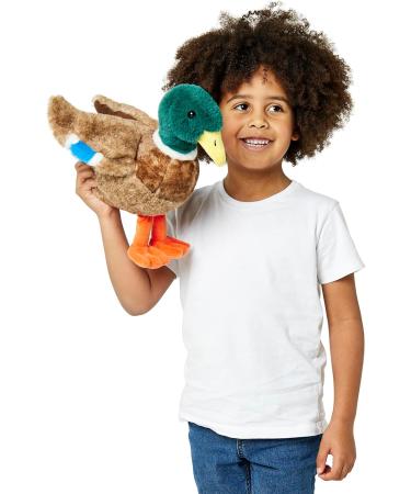 Zappi Co 30cm Mallard Plush Toy - Eco-Friendly Bright Cuddly Duck for Children's Imaginary Pond Play - Buy Online on GoSupps.com