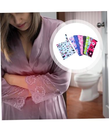 Washable Bamboo Carbon Fiber Period Pads Set for Women - Reusable Menstrual Napkins for Nursing and Postpartum Care - Buy Online on GoSupps.com