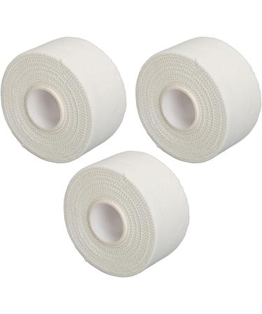 Buy 3 Rolls Elastic Athletic Tape | Pure Cotton Muscle Adhesive Tape for Fitness & Kinesiology - White | International Shipping Available - Buy Online on GoSupps.com