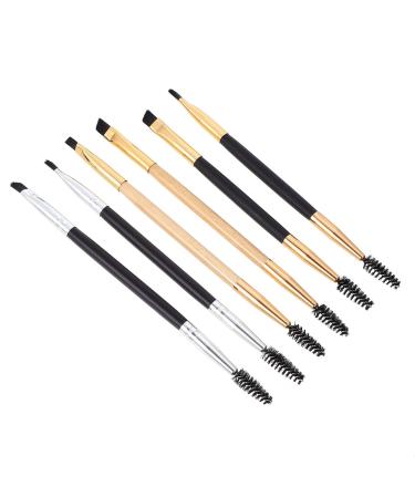 Beaupretty 6st Mascara brush for eyebrow eyebrow brush eyebrow care make-up tool brushes mix eyebrow brush eyebrow brushes comb wooden handle eyebrows trim
