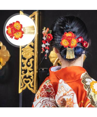 Didiseaon Kimono Headgear Ladies Dress Chinoiserie Decor Dress Tops for Women Hair Clip for Women Flower Hair Clip Womens Hair Clips Decorative Hair Pin Women Hairpin Photography Hairpin Bun - Buy Online on GoSupps.com
