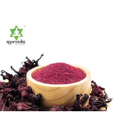 Organic Hibiscus Powder (SABDARIFFA)100% Pure, Natural and Organic For Hair, Skin and Health 5.29 Oz / 150g Pack of 1 - Buy Online on GoSupps.com