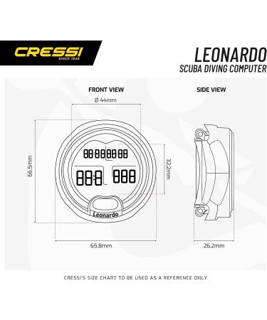 Cressi Leonardo Diving Computer - Italian Quality Since 1946 (Black/Grey) - Buy Online on GoSupps.com