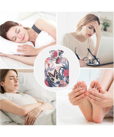 Buy Mnsruu Tropical Flower Heat Bottle - Soft Cover 2L Hot Water Bottle - Perfect Gift for Women Children & Christmas | International Shipping - Buy Online on GoSupps.com