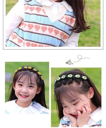 Sweet Princess Hairstyle Hairpin Set - 9pcs Double Layer Cartoon Headbands for Women & Girls - Buy Online on GoSupps.com