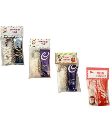 Snowman Soup Santa Elf Christmas Eve box fillers/stocking fillers Hot Chocolate Marshmallows & Candy Cane Xmas Hot Choc Gift (Santa Hot Chocolate) - Buy Online on GoSupps.com