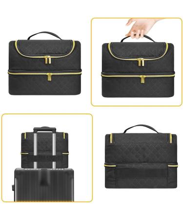  G n rique Gel polish organizer nail polish organizer bag nail kit bag the double-layer nail polish organizer bag contains 60 bottles and a UV nail lamp - Buy Online on GoSupps.com