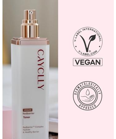 Cayclly Redbarrier Hydrating Toner | Vegan Face Toner with Peptides Ceramide & Niacinamide for Skin Barrier Repair & Anti-Aging | Korean Skincare for Stressed Sensitive & Dry Skin 5.07 fl. oz. - Buy Online on GoSupps.com