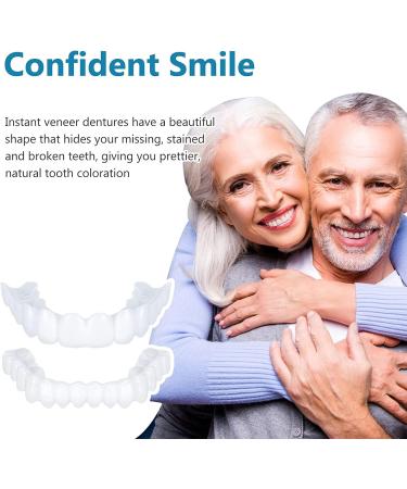 Buy Snap-On Veneers & Teeth Whitening Dentures - 4 Pairs | Lightening Prostheses for Men & Women - Buy Online on GoSupps.com