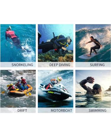 ZCCO Men's 5mm Neoprene Wetsuit - Front Zip Full Body Diving Suit for Snorkeling, Scuba Diving, Swimming, Surfing - Black, Large - Buy Online on GoSupps.com