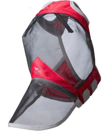 Harrison Howard CareMaster Pro Luminous Fine Mesh UV-Proof Fly Mask with Fleece Padding - Ruby Cob Size - Buy Online on GoSupps.com