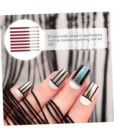 POPETPOP Nail Art Painting Brush Nail Paint Brush Kit 13x1cm Red - Buy Online on GoSupps.com