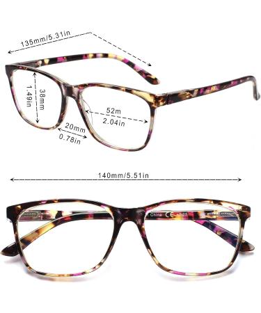 SIGVAN Women's Blue Light Blocking Reading Glasses - Multicolour Fashion Print 2.0x - Buy Online on GoSupps.com