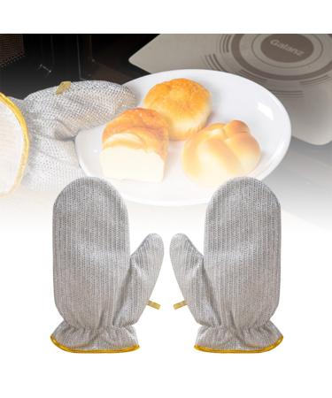 Wire Dishwashing Gloves Multifunctional Wire Dishwashing Gloves Steel Wire Insulated Waterproof and Guards Kitchen Cleaning Gloves
