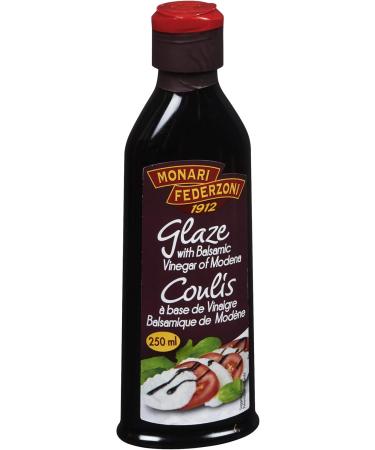 Monari Federzoni Glaze Balsamic Vinegar with Modena Glaze Ready to Use Sauce + Glaze + Topping 250ml - Buy Online on GoSupps.com