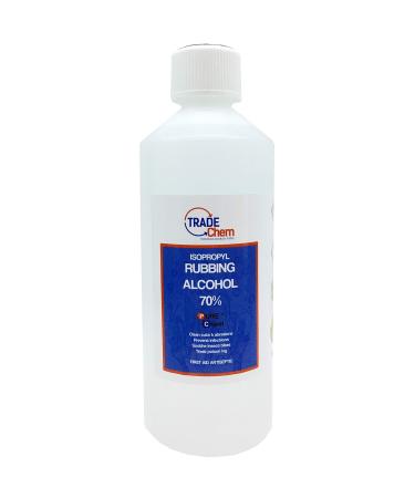 First Aid Antiseptic Rubbing Alcohol ISOPROPYL 70% IPA Isopropanol - 500ml (Blue)
