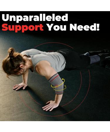 ZOYER Elbow Brace for Tendonitis & Tennis Elbow | Breathable Compression Sleeve for Pain Relief | Ideal for Weightlifting Bursitis & Sports (Large - Buy Online on GoSupps.com