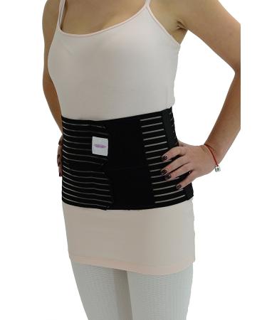 GABRIALLA 8 Wide Abdominal Binder for Women | Postpartum & C-Section Support | Body-Shaping | Soft Breathable | Made in USA | Black Small - Buy Online on GoSupps.com