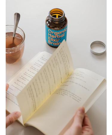 Symbeeosis Organic Herbal Elixir Brain with Ginkgo Biloba & Rosemary Enhances Memory and Concentration - 100g - Buy Online on GoSupps.com