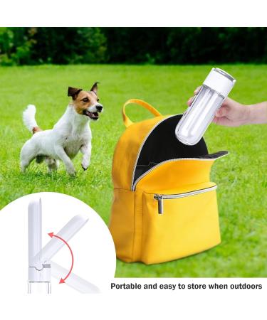 Pettom 420ml Portable Dog Water Bottle Leak-Proof Foldable Ideal for Travel Training & Hiking - Buy Online on GoSupps.com