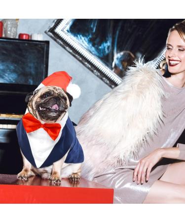 Shop Dog Smoking Suit & Bandana Set - Formal Pet Clothing for Weddings Birthdays & Holidays - Adjustable Tie Shirt (Blue Size S) - Buy Online on GoSupps.com