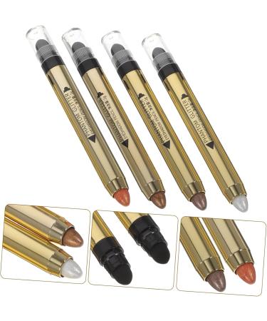 Beavorty 4pcs Highlighter Eyeshadow Pencil Eyeshadow Crayon Glitter Crayons Neutral Eyeshadow Plastic - Buy Online on GoSupps.com