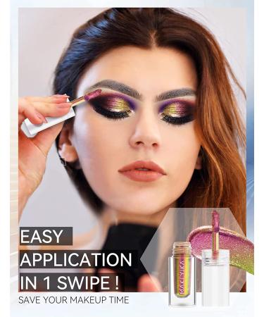 Chameleon Duochrome Liquid Eyeshadow - Shimmer Glitter Multichrome Eye Shadow (#6 Aurora) - Buy Online on GoSupps.com