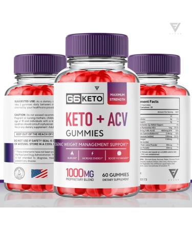 G6 Keto + ACV Gummies (5 Pack) - Advanced Weight Loss Supplement with Apple Cider Vinegar - 300 Gummies - Buy Online on GoSupps.com